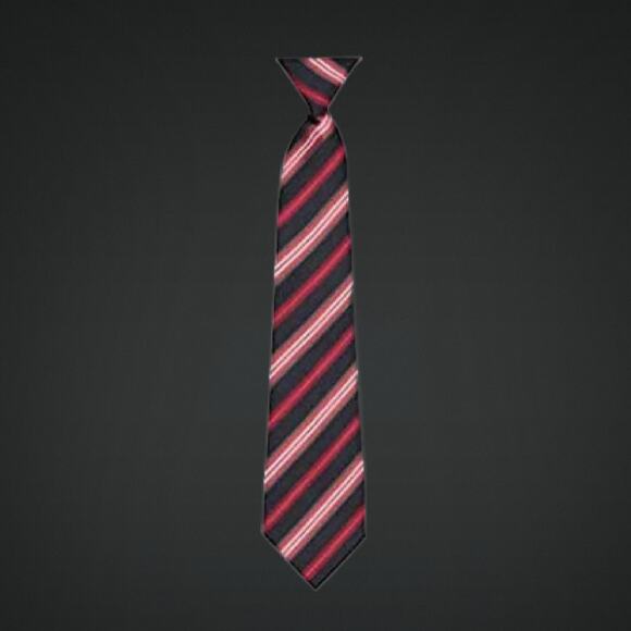 Boys 8/10 Zippered Pre-tied Neck Tie - Picture 1 of 5